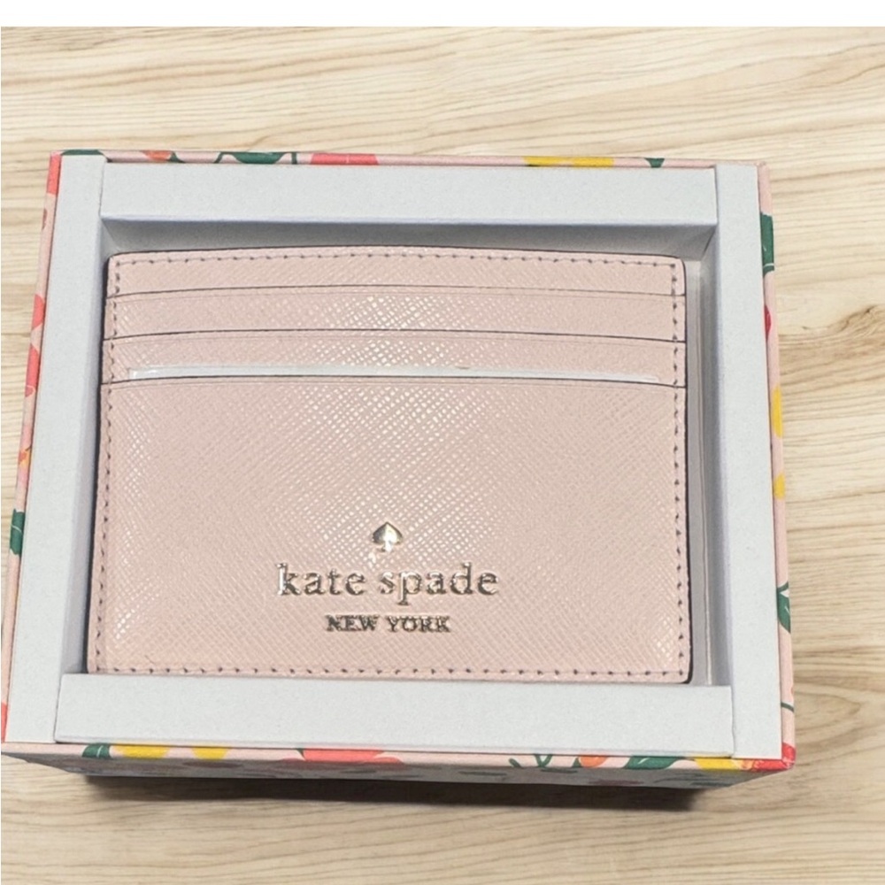Reserved Kate Spade rose Pink Card Holder new - Picture 2 of 2